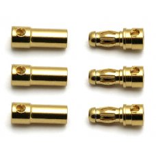 3.5mm Gold Plugs, 3 Male/ 3 Female