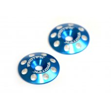 Aluminum Wing Buttons V2, Blue, 1 pair