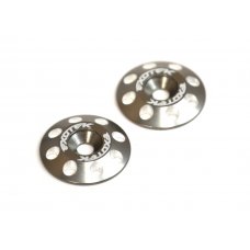 Aluminum Wing Buttons V2, Gunmetal, 1 pair