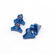 5MM 3 Spoke Hub Nuts, Blue, T/E-MAXX and others
