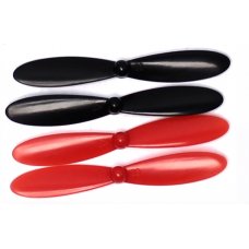 Hubsan X4 Replacement Rotor Set, Blk/ Red