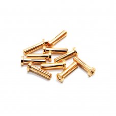 Maclan , Max Current 4mm Gold Bullet Connectors, 10pcs