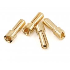 3.5mm Super Bullet Gold Connectors (2 Male / 2 Female)