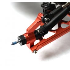 Racer Edge Rear Hubs- Aluminum Slash 4x4 , Red