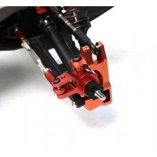 Racer Edge Frt Steering Hubs- Aluminum Slash 4x4 , Red