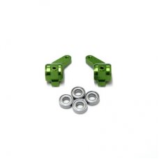 Front Knuckles, Aluminum, W/ Bearings, Slash 2wd- Green