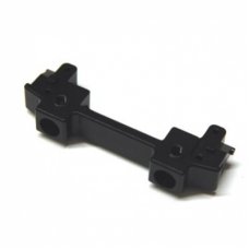 CNC Machined Aluminum Front Bumper Mount/Chassis Brace for Axial SCX10 II, Black