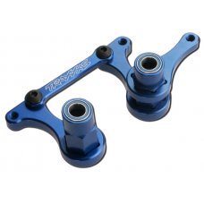 Alum. Steering Rack, Blue Anodized w/bearings