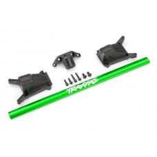 Chassis brace kit, green (fits Rustler® 4X4 or Slash 4X4 models equipped with Low-CG chassis)