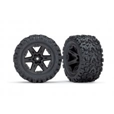 Traxxas Tires & Wheels, Assembled, Glued (2.8') Black