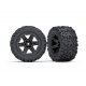 Traxxas Tires & Wheels, Assembled, Glued (2.8') Black