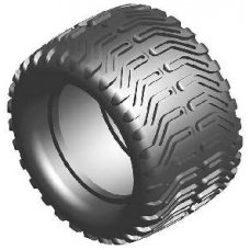 Meathook Monster Tires/wh, 2 pair, .5" offset